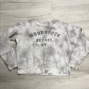 Cotton On Gray tie dyed Woodstock Sweatshirt medium
